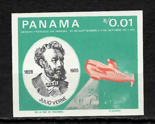 Panama 2017: Dreiecksmarke: Atom U-Boot Nautilus, #944, postfrisch **