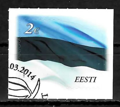 Estland 2014: Estnische Staatsflagge, #788, gestempelt