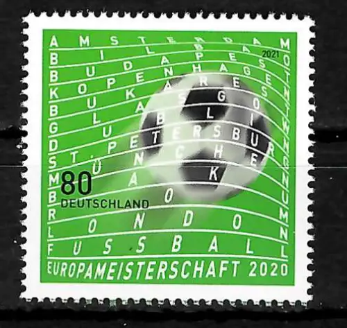 Bund 2021: Europameisterschaft Fußball 2020, postfrisch