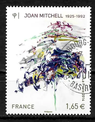 Frankreich 2014: Joan Mitchell, #5803, gestempelt
