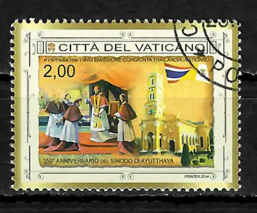 Vatikan 2014: 350 Jahre Synode von Ayutthaya, #1817, gestempelt