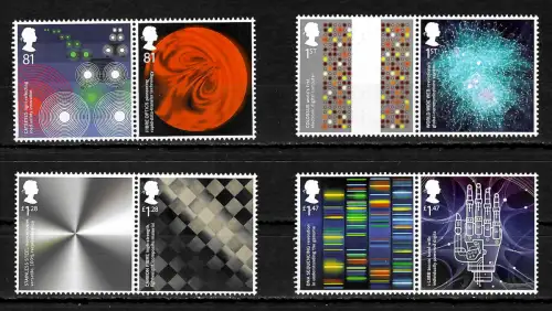 GB 2015: Inventive Britain, 8x Briefmarken, postfrisch