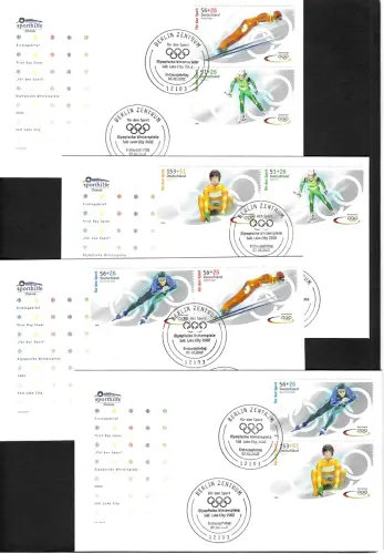 Bund 2002: Für den Sport, Olympische Spiele Salt Lake City, FDC