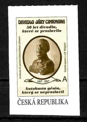 Tschechische Republik 2017: Jary Cimrmana, halbes Jahrhundert, postfrisch