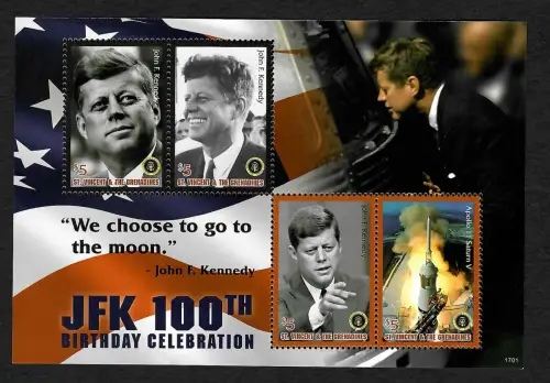 St. Vincent 2017: we choose to go to the moon, John F. Kennedy, 100th birthday