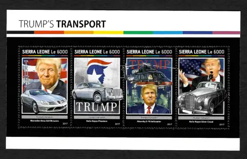 Sierra Leone 2017: Trump's transport, mnh