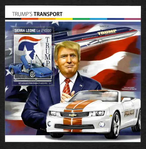 Sierra Leone 2017: Trump's transport, mnh **