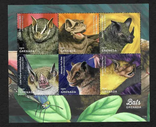 Grenada 2017: Fledermäuse, Bats Grenada, postfrisch