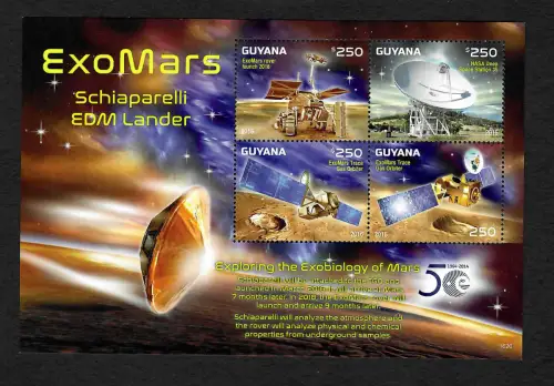 Guyana 2018: Exo Mars, Schiaparelli EDM Lander, Exo-Mars, postfrisch