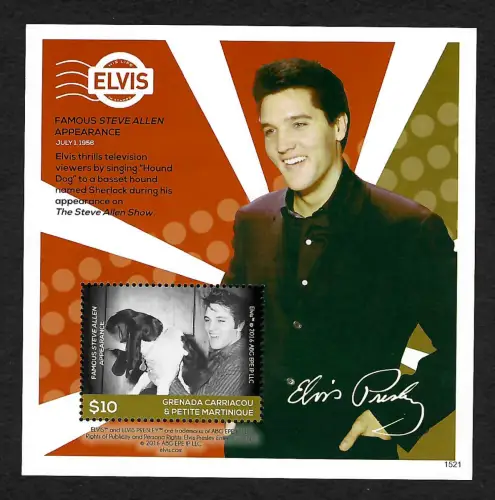 Grenada 2016: Elvis Presley, famous Steve allen appearance, postfrisch