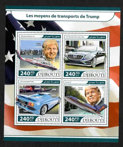 Djibouti 2017: Les moyens de transports de Donald J. Trump, postfrisch