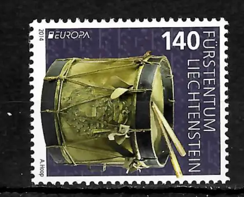 Liechtenstein 2014: EUROPA: Musikinstrumente, postfrisch