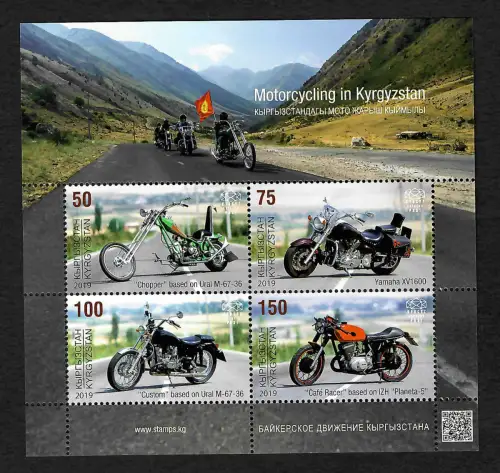 Kirgisien 2019: Motorradfahren in Kirgisien, postfrisch