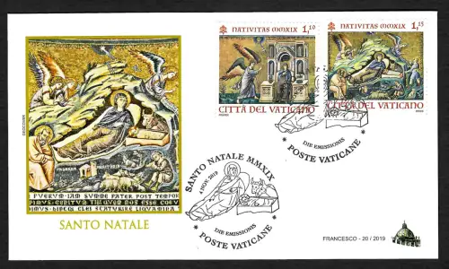 Vatikan 2019: Weihnachten 2019, FDC
