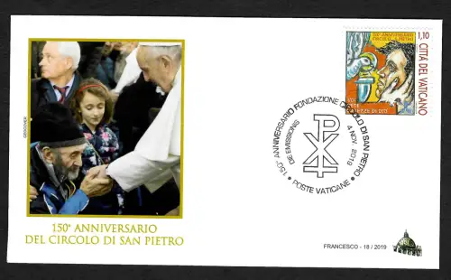 Vatikan 2019: 150 Jahre Circolo San Piertro, FDC