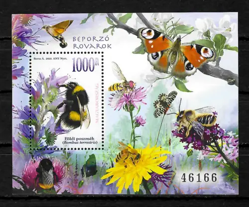 Ungarn 2021: Schwarm Insekten, Block 1W