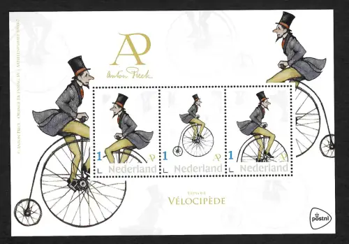 Niederlande 2021: Anton Pieck, Velocipede, Hochrad, postfrisch