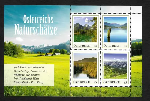 Österreich 2021: Österreichs Naturschätze, Kleinwalsertal, Marchfeldkanal, .. **