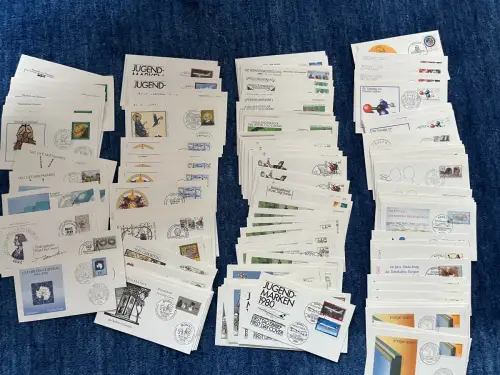 Bund 1979-1984, ca. 200 verschiedene FDC, einige mehrfach