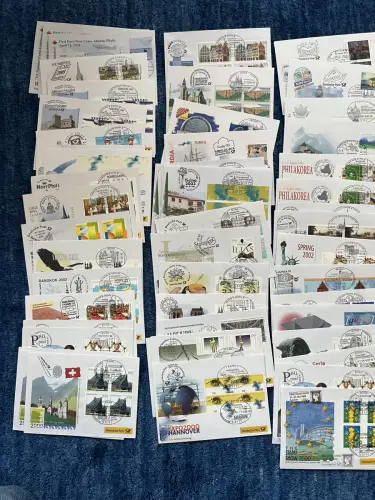 Bund 1999-2004, ca. 63 Messebelege der Deutschen Post, nur wenige doppelt