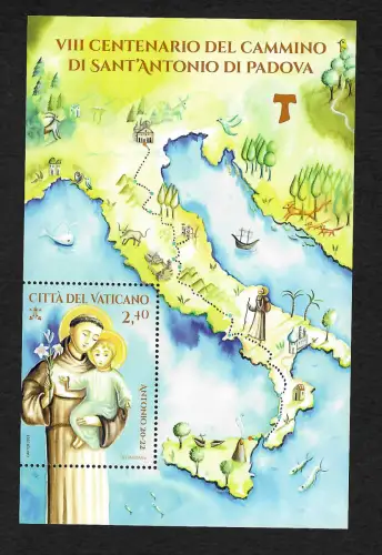 Vatikan 2022: Antonius von Padua, postfrisch