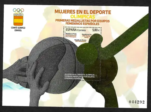 Spanien 2021: Erste olympische Medaille für Frauenteams, postfrisch