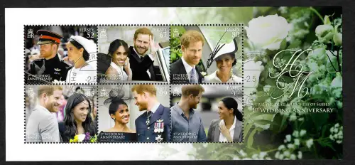 Jersey 2019: 1st Wedding Anniversary Prinz Harry und Meghan Markle, gestempelt