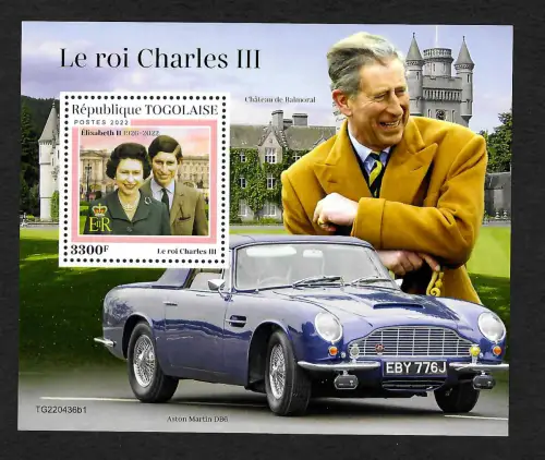 Togo 2022: Le roi Charles III, postfrisch