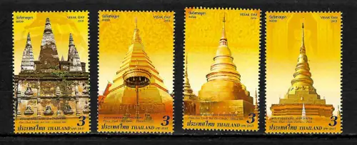 Thailand 2019: Buddhismus Tempel, postfrisch, Vesak Day