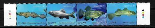 Oman 2022: Fische, 4 Briefmarken, postfrisch