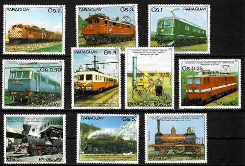 Paraguay 2015: Eisenbahnen, Lokomotiven, postfrisch