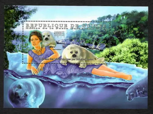 Guinea 2011: Défense des bébés phoques par Brigitte Bardot, # 8750, postfrisch