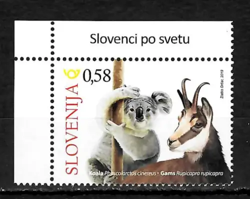 Slowenien 2019: Gemse und Koala Bär - Australien, postfrisch