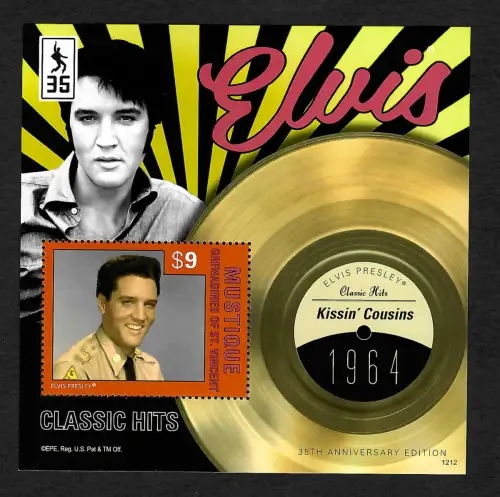 Grenadines of St. Vincent: Elvis Presley - Kissin' Cousins 1964, postfrisch