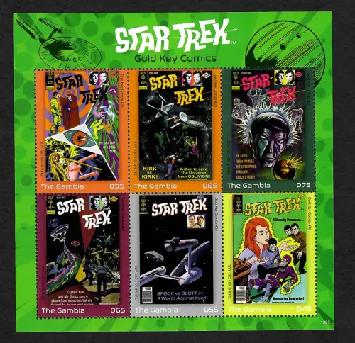 Gambia 2019: Star Trek, Gold key Comics, Block postfrisch