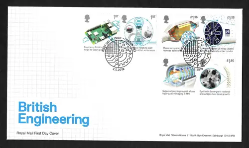 GB 2019: British Engineering, FDC
