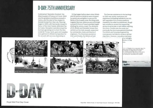 GB 2019: D-Day, 75th Anniversary, FDC