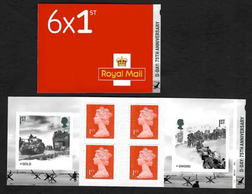 GB 2019: D-Day, 75th Anniversary, stamp booklet, mnh