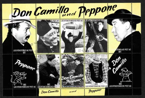 Liechtenstein 2019: Don Camillo und Peppone, gestempelt