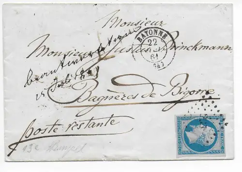 Frankreich 1861: Bayonne 