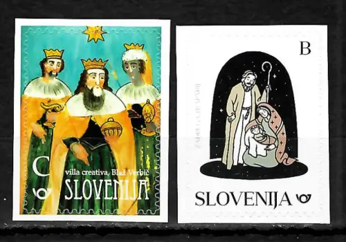Slowenien 2021: Weihnachten, postfrisch