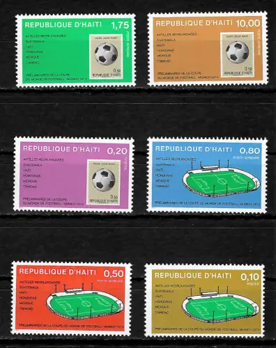 Haiti: Fußball WM 1974 - München, postfrisch