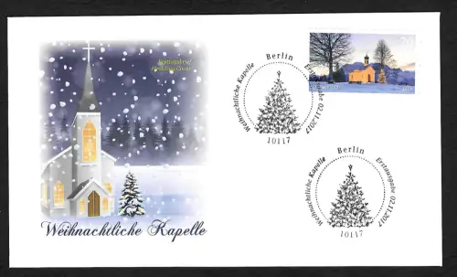 Bund 2017: Weihnachtliche Kapelle, FDC