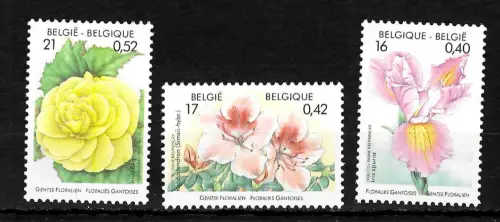Belgien 2000: Gentner Blumenschau, postfrisch