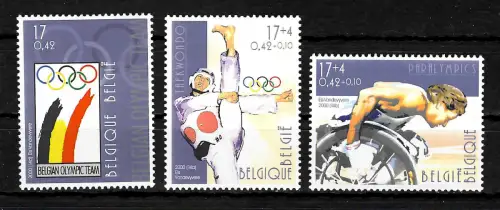 Belgien 2000 14a: Olympische Sommerspiele London, postfrisch