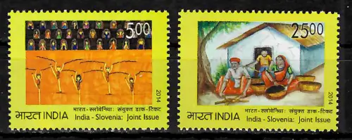 Indien 2014: India-Slovenia - Joint Issue: Kindertag, postfrisch