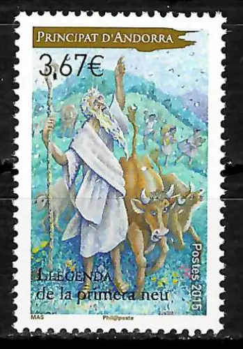 Andorra 2015: Legenda de la primera neu, postfrisch