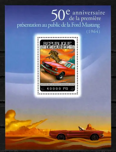 Guinea 2014: 50e anniversaire de la première présentation de la Ford Mustang, **