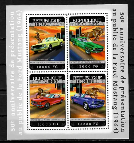 Guinea 2014: 50e anniversaire de la première présentation de la Ford Mustang **