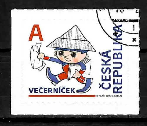 Tschechische Republik 2015: Sandmänchen, Vecernicek, gestempelt